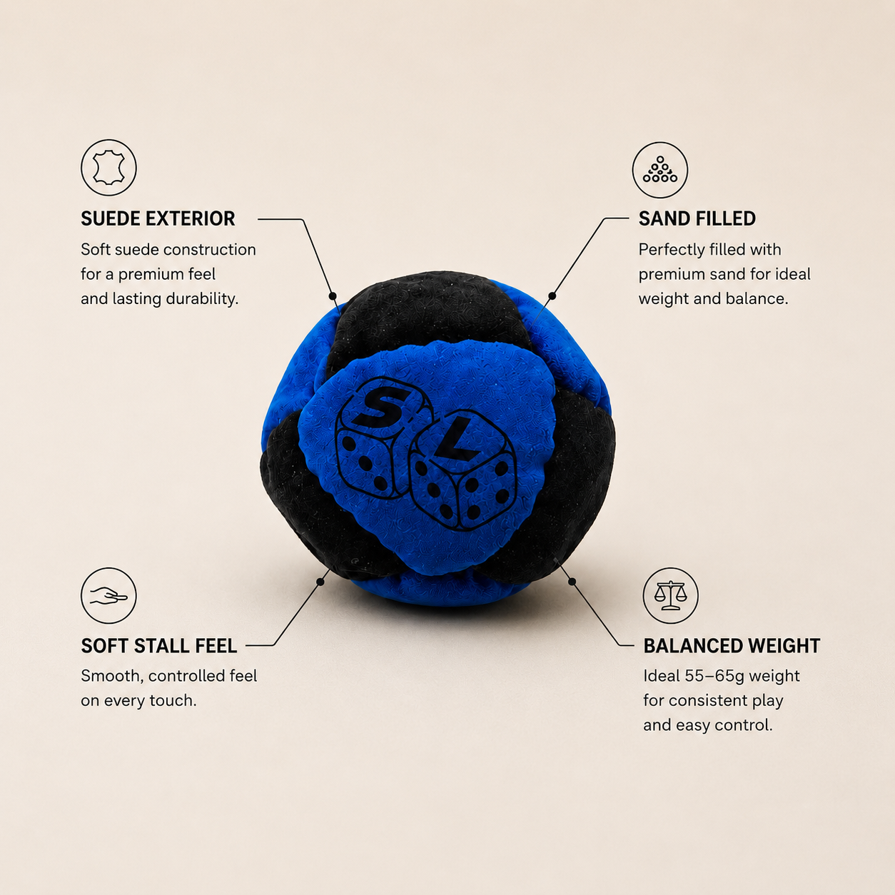 South Line Original™ Hacky Sack (Navy)