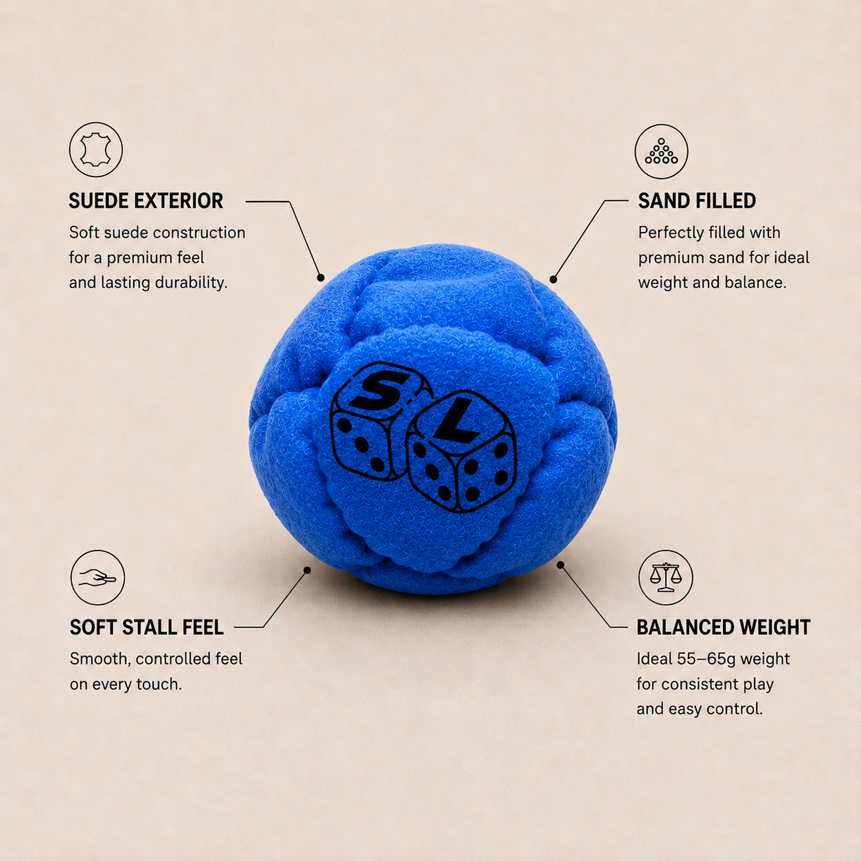 South Line Original™ Hacky Sack (Blue)